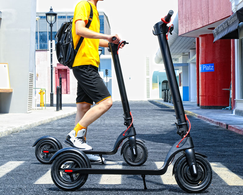 X7-350w 8,5/10 tommers dekk 2-hjuls raskt sammenleggbart elektriske escootere for voksne